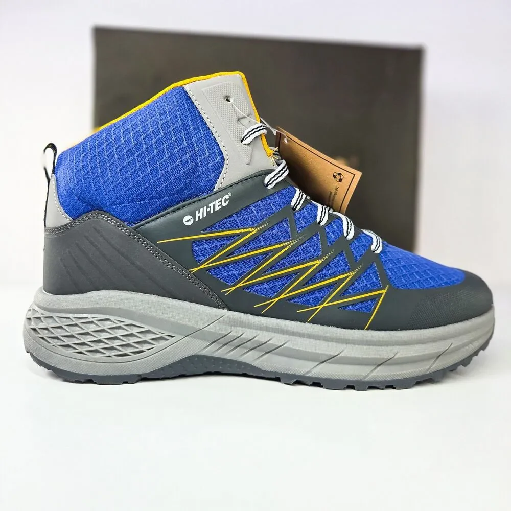 Hi-Tec Demolisher Mid Hiking Boots Black Iris Blue Men’s 10 NIB CH80046M-DM